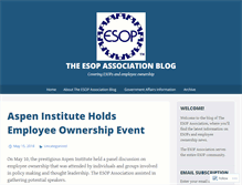 Tablet Screenshot of esopassociationblog.org